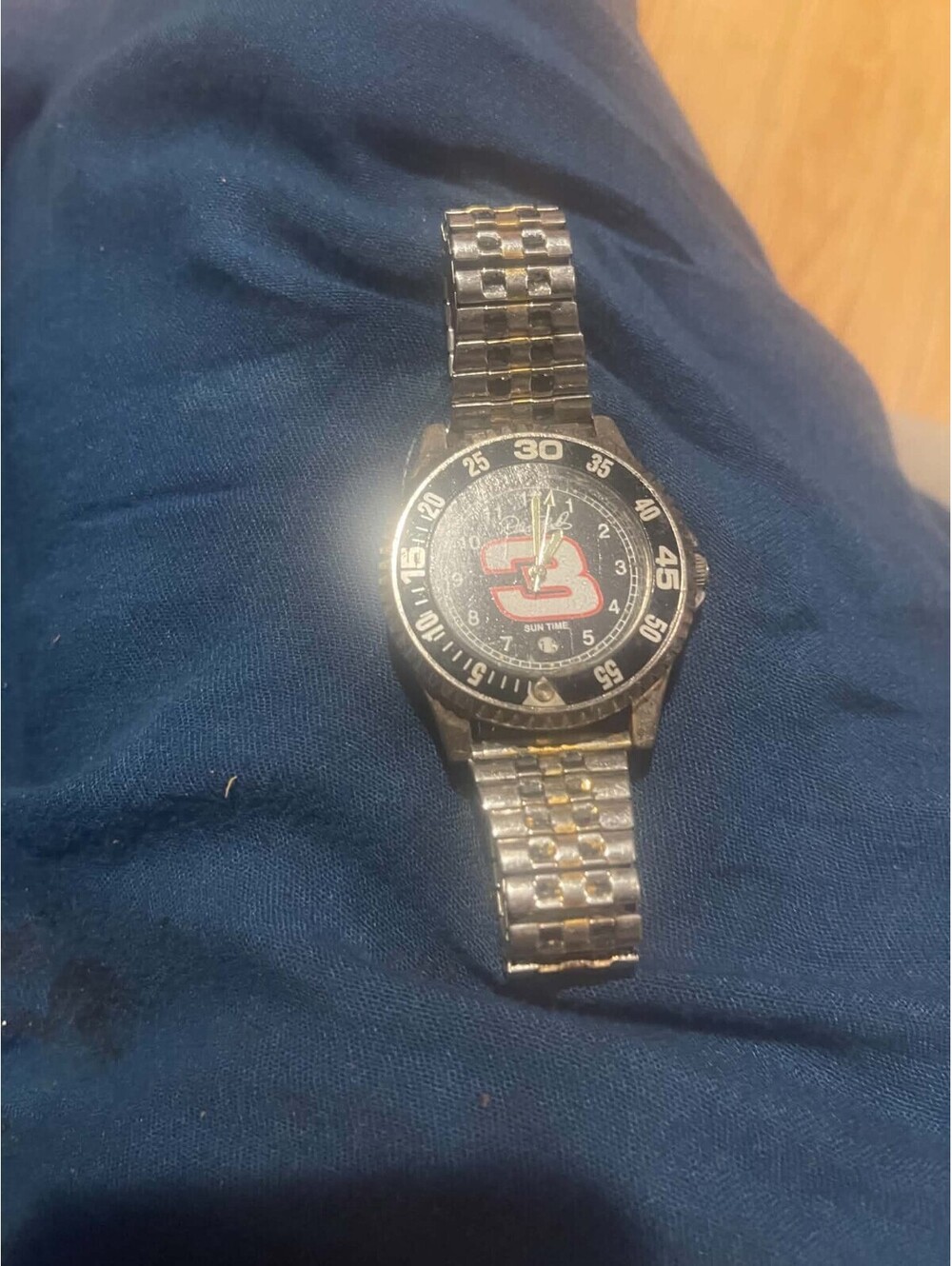 suntime upgraded metal band dale earnhart watch needs battery